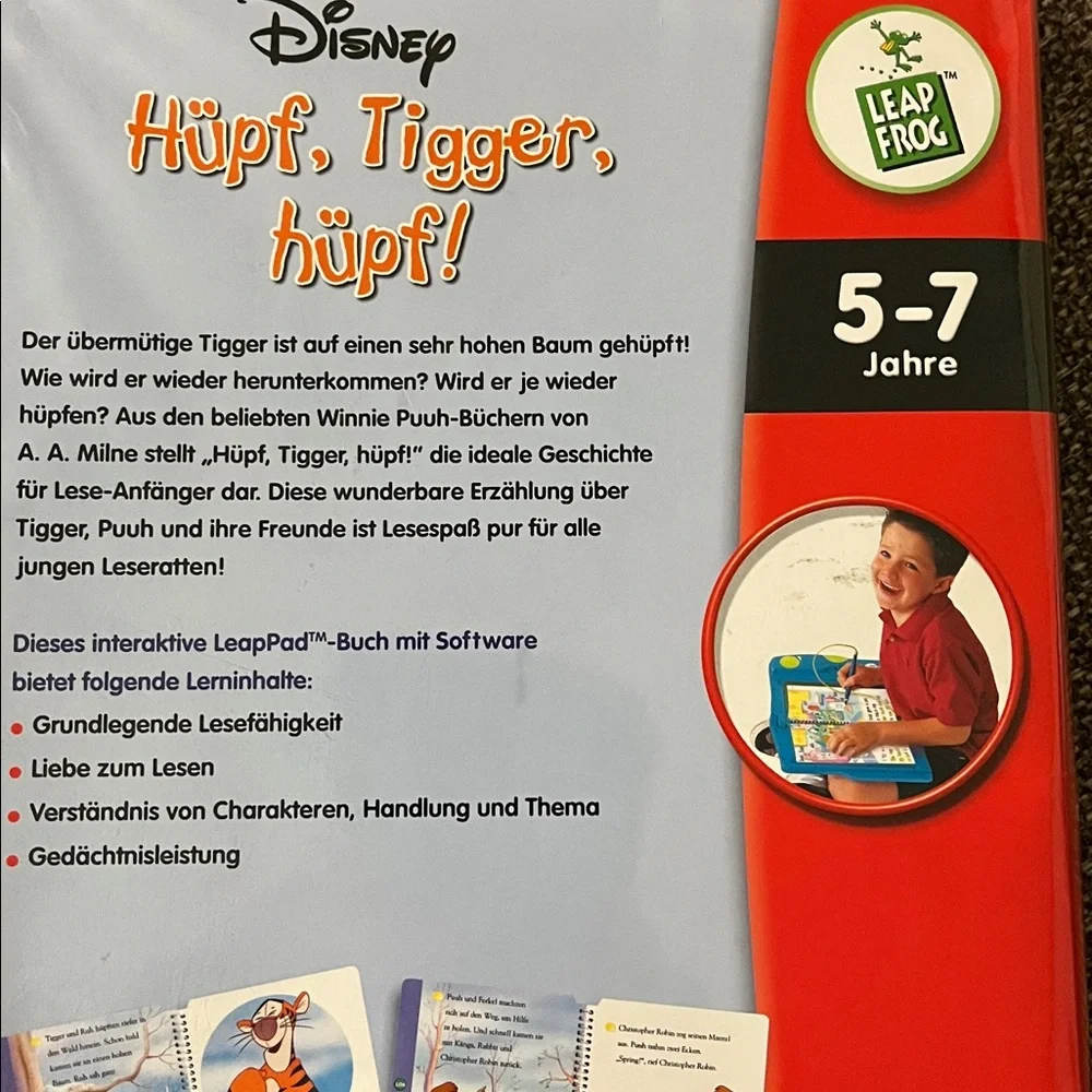 Disney LeapPad Hüp, Tigger, hüpf! Cartridge - Orange, White, Red, Blue